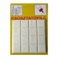  Csúsztatófilc öntapadó 20x20 mm fehér (20 db) bútor