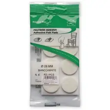  Csúsztatófilc öntapadó 28mm átmérővel - fehér (6db/levél) bútor