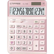 CTIFREE CL-140E ergonómikus számológép (rózsaszín) (CL-140E_PINK) számológép