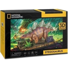 Cubic Fun CUBICFUN 3D puzzle játék 62 darabos National Geographic Sztegoszaurusz (306-DS1054H) puzzle, kirakós