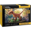 Cubic Fun CUBICFUN 3D puzzle játék 63 darabos National Geographic Velociraptor (306-DS1053H)