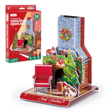 Cubic Fun CubicFun 3D puzzle Karácsonyi kandalló, 24 darabos puzzle, kirakós