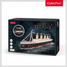 CubicFun 3D puzzle játék 266 darabos Titanic LED világítással (306-20521) puzzle, kirakós