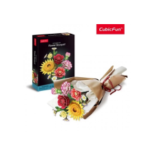 CubicFun 3D puzzle játék 285 darabos Vegyes virágcsokor puzzle, kirakós