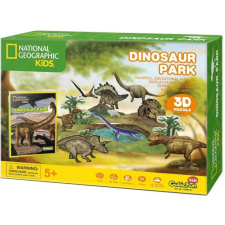 CubicFun 3D puzzle játék 43 darabos Dinopark puzzle, kirakós