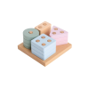  CUBIKA Pastel alakválogató IV – fa kirakó 17 darab