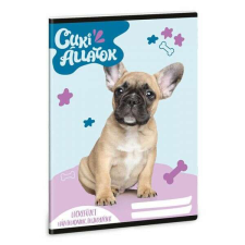 Cuki állatok leckefüzet - francia bulldog füzet