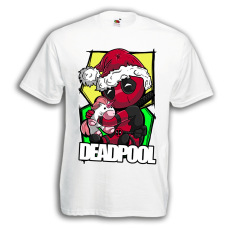  Cuki Deadpool - Karácsonyi Férfi Póló