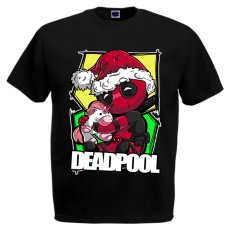  Cuki Deadpool - Karácsonyi Férfi Póló