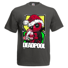  Cuki Deadpool - Karácsonyi Férfi Póló