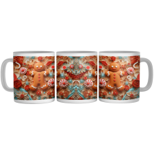  Cuki mézeskalács figura - 3D Mintás Bögre bögrék, csészék