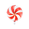  Cukorka Fólia Léggömb 35cm - piros