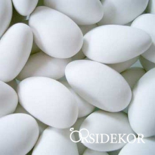 Cukrozott mandula, fehér/kg dekorációs kellék