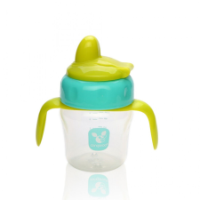 CUP 150ml csőrös itatópohár TÜRKIZKÉK/SÁRGA babaétkészlet