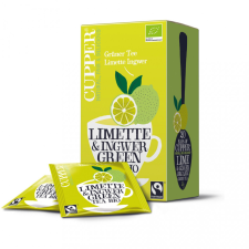  Cupper bio lime&amp;ginger lime-gyömbér zöld tea 20 db 35 g tea