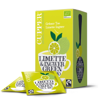 Cupper bio lime&ginger lime-gyömbér zöld tea 20 db 35 g tea