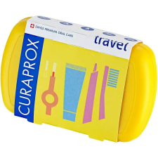 Curaprox Travel set, sárga fogkefe