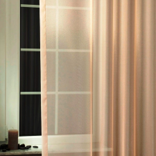 Curtain LILIANA, félorganza fényáteresztő függöny anyag - caffee latte, 180 cm magas lakástextília