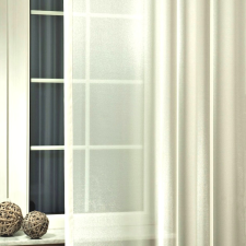 Curtain LILIANA, félorganza fényáteresztő függöny anyag - ekrü, maradék darab: 1,4 m lakástextília