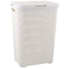 CURVER 189207 Rattan hatású szennyestartó 60l - Törtfehér (189207)