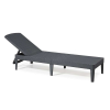 CURVER ALLIBERT JAIPUR exkluzív polyrattan kerti nyugágy - grafit - 188 cm ()