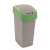 CURVER Billenős szelektív hulladékgyűjtő, műanyag, 50 l, CURVER, zöld/szürke (UCF01)