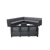 CURVER Claire IV 12 személyes kerti bútor garnitúra vigo tárolós asztallal grafit