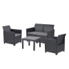 CURVER Claire VI 4 személyes kerti bútor garnitúra orlando asztallal grafit