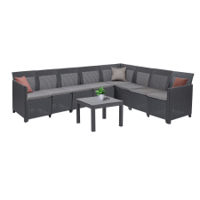 CURVER Claire XI 8 személyes sarokgarnitúra orlando asztallal kerti bútor