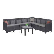 CURVER Claire XI 8 személyes sarokgarnitúra orlando asztallal kerti bútor