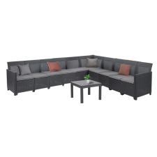 CURVER Claire XV 10 személyes sarokgarnitúra orlando asztallal kerti bútor