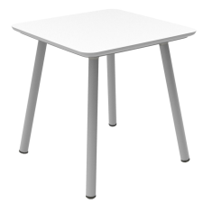 CURVER Julien műanyag kerti kisasztal, fehér asztallap, szürke lábak kerti bútor