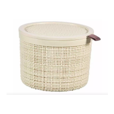 CURVER Jute kerek doboz tetővel 2L bézs (245374) bútor