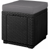 CURVER Keter Cube polyrattan kerti taburett - grafit