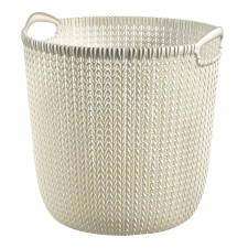 CURVER KNIT KEREK KOSÁR 30L FEHÉR, 33,4X38X39,5CM papírárú, csomagoló és tárolóeszköz