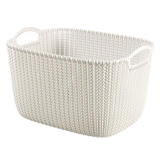 CURVER Knit Kötött hatású kosár "L" méret - Fehér (226379) bútor