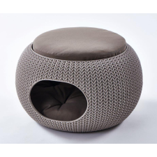 Curver Knit Pet Home fekhely cappuccino színben szállítóbox, fekhely macskáknak