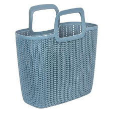 CURVER Kötött hatású bevásárló táska, CURVER "Knit", kék kézitáska és bőrönd
