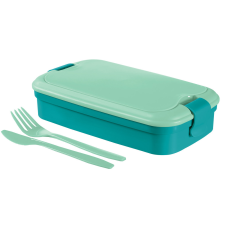 Curver Lunch & Go uzsonnás doboz villával és késsel - kék uzsonnás doboz