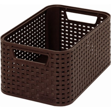 CURVER My Style 7l Rattan hatású tárolókosár - Sötétbarna (190259/205824) bútor