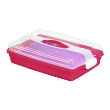 CURVER parti kínálótál átlátszó/bordó (172568) papírárú, csomagoló és tárolóeszköz