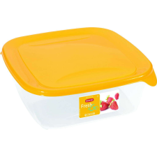 CURVER "FRESH&GO" SZÖGLETES ÉTELTARTÓ 1.7L - Transzparens/narancssárga papírárú, csomagoló és tárolóeszköz