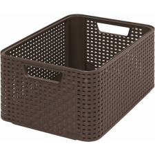 CURVER Rattan hatású kosár, 18l, sötétbarna, CURVER "Style M" bútor