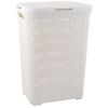 CURVER Rattan hatású szennyestartó, 60l, CURVER, törtfehér