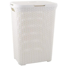  CURVER Rattan hatású szennyestartó, 60l, CURVER, törtfehér bútor