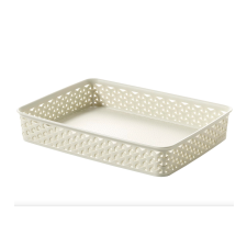 CURVER Style A4 méretű rattan papírkosár krém (203397) bútor
