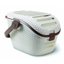 CURVER Szállító box állatokra RATTAN Vintage szállítóbox, fekhely macskáknak