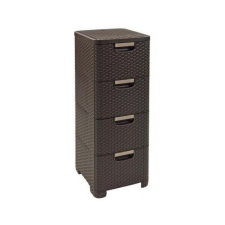 CURVER Szekrény polyrattan RATTAN STYLE Barna 4x14L bútor