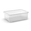  Curver T Box "M" műanyag tároló doboz fedéllel 31 L - átlátszó