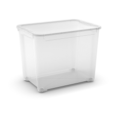  Curver T Box "XL" műanyag tároló doboz fedéllel 70 L - átlátszó bútor